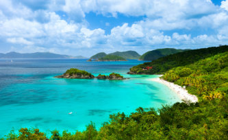 beautiful beach in Virgin Islands